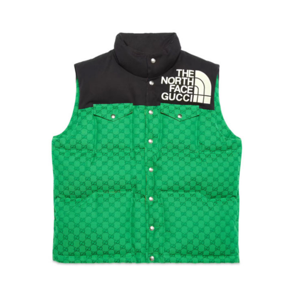 The North Face Gucci Down Vest "Green"