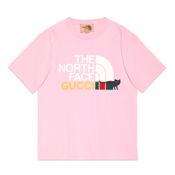 Titip-Jepang-Gucci-x-The-North-Face-T-shirt-Light-Pink