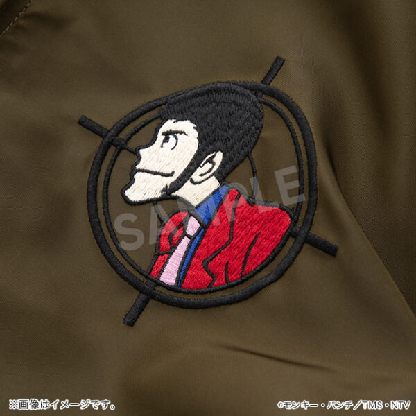 Sukajan x MA-1 Lupin & Zenigata / Fujiko (Reversible)