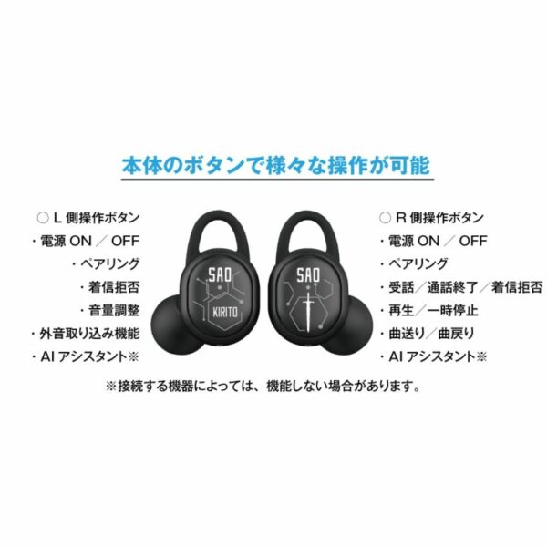 [Earphone] Wireless Earphone CP-TWS01A "Theatrical Version Sword Art Online -Progressive- Starless Night Aria" (Mito) Model