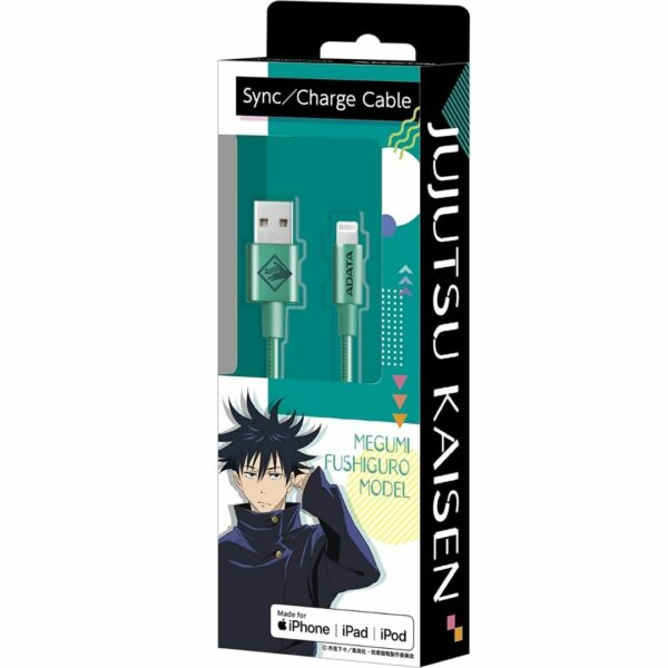 [Lightning Cable] Jujutsu Kaisen Fushiguro Megumi Lightning & TYPE-A Cable