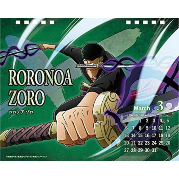 One Piece Desk Calendar 2022