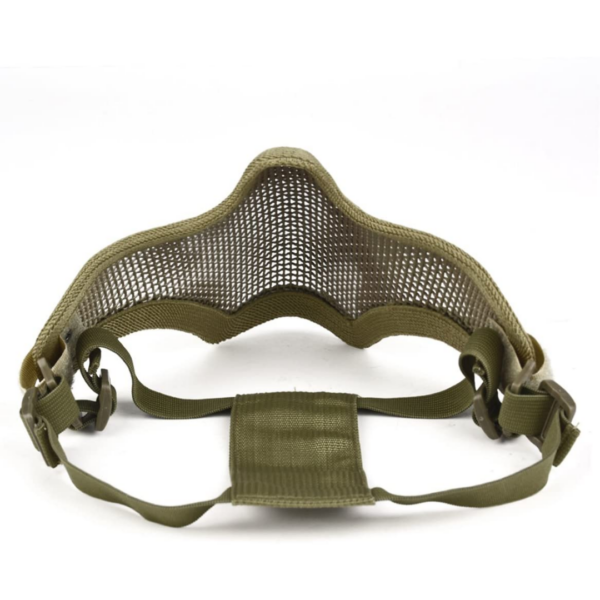 Outgeek Airsoft Steel Mesh Half Face Mask and Tactical Goggles Set