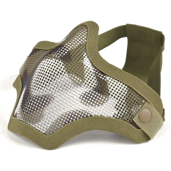 Outgeek Airsoft Steel Mesh Half Face Mask and Tactical Goggles Set