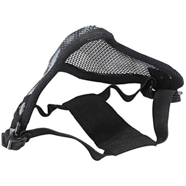 Outgeek Airsoft Steel Mesh Half Face Mask and Tactical Goggles Set