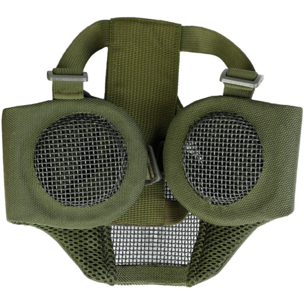 Outgeek Airsoft Steel Mesh Half Face Mask and Tactical Goggles Set