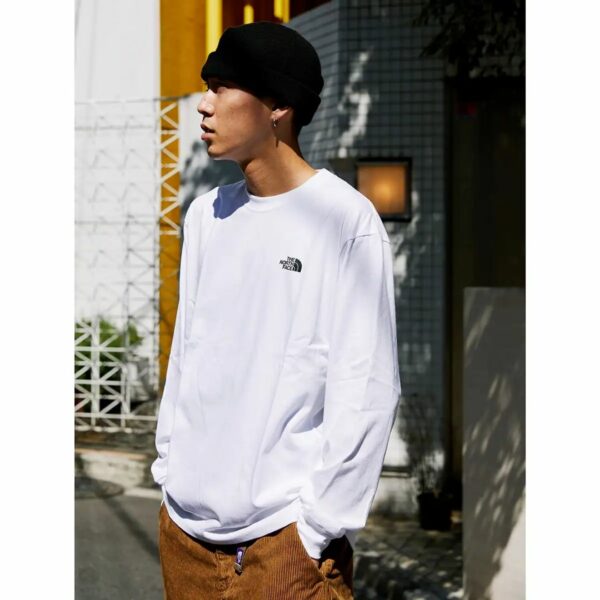 THE NORTH FACE L/S BACK SQUARE LOGO TEE ホワイト 21FW-I (L)