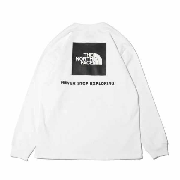 THE NORTH FACE L/S BACK SQUARE LOGO TEE ホワイト 21FW-I (L)