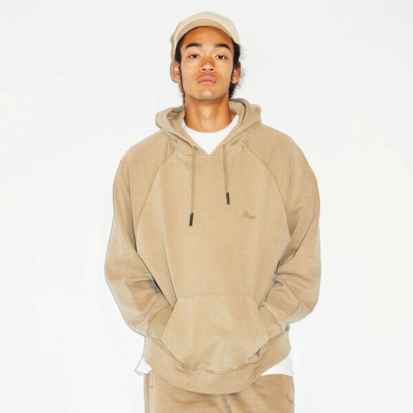 atmos OVERDYED SWEAT HOODIE BEIGE 21FA-I