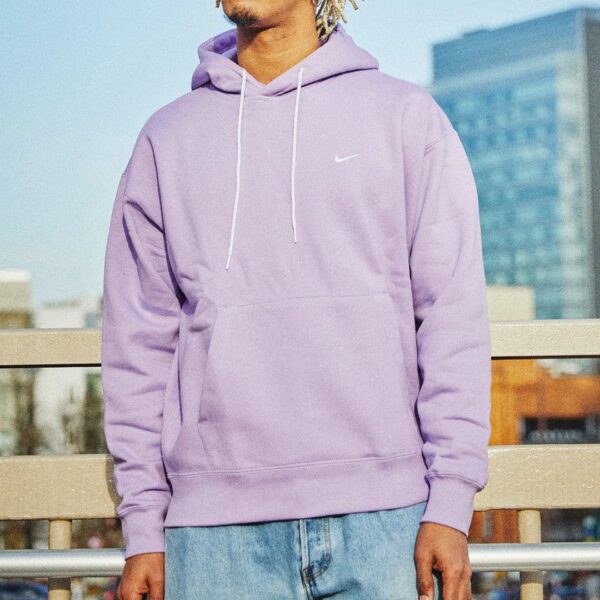 NIKE AS M NRG SOLOSWSH HOODIE FLC URBAN LILAC/WHITE 21SP-S