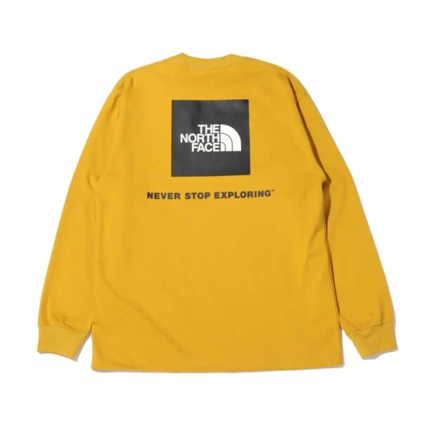 THE NORTH FACE L/S BACK SQUARE LOGO TEE アローウッドイエロー 21FW-I