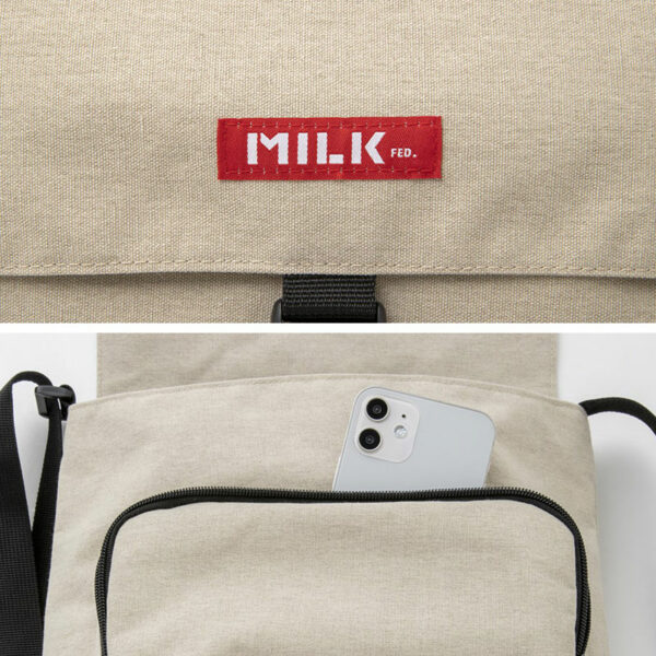 [Bag] MILKFED. SPECIAL BOOK Canvas Shoulder Bag #BEIGE