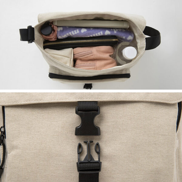 [Bag] MILKFED. SPECIAL BOOK Canvas Shoulder Bag #BEIGE