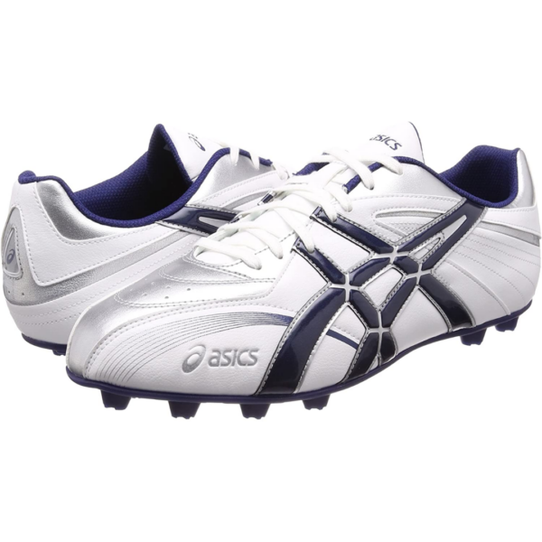 Asics Missile FX2 American Football Spike Shoes White / Navy