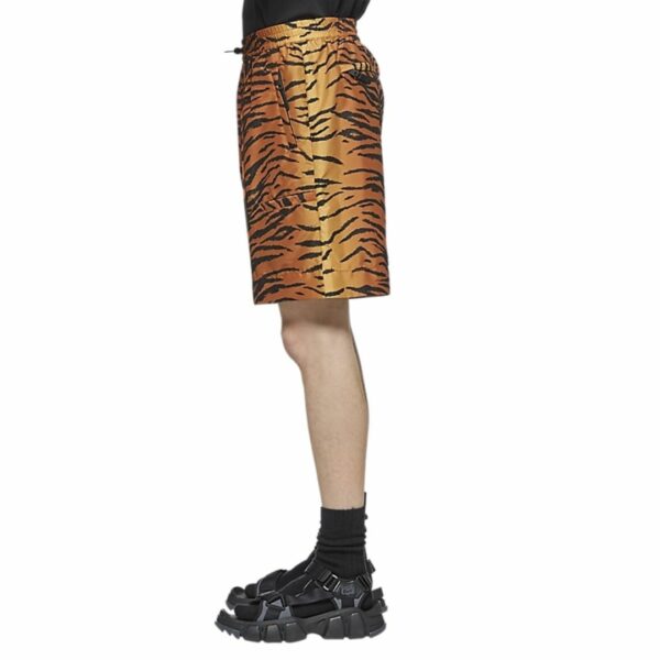 Onitsuka Tiger SHORTS (MEN) Garde Tiger Pattern Textiles Straight Nylon Shorts Nylon shorts