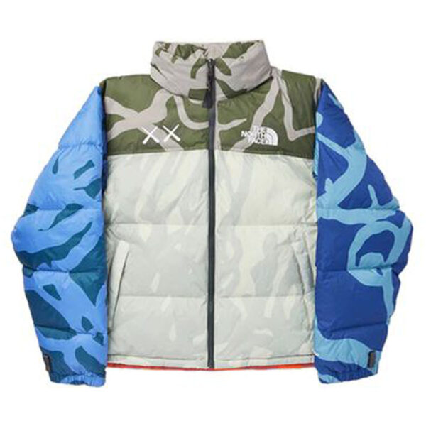 The North Face Kaws Nuptse Jacket "Grey Blue"