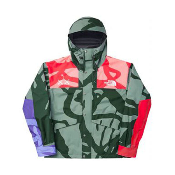 The North Face Kaws Parka Jacket "Green Red"