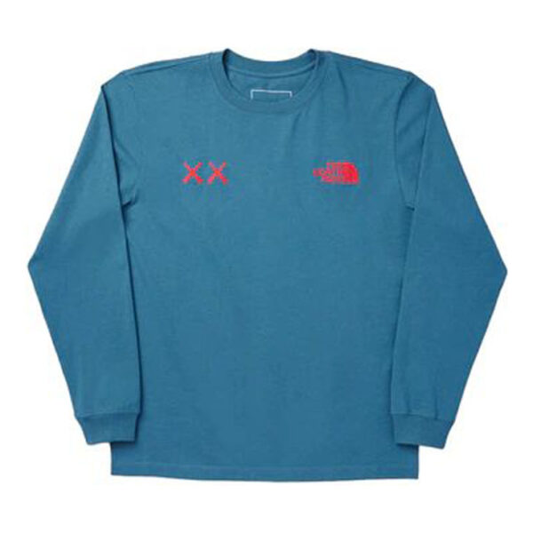 The North Face Kaws L/S Tee "Blue Orange"