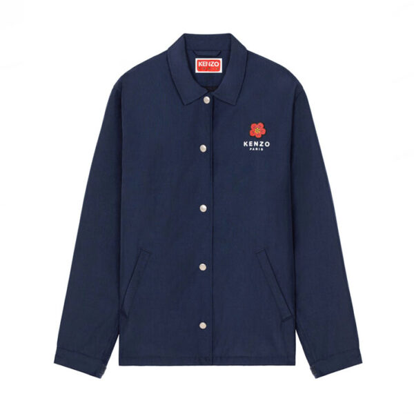 KENZO "BOKEH FLOWER" COACH JACKET MENS "Navy"