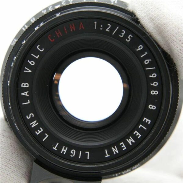 Light lens lab M 35mm F2 (8 sheets per circumference) Black paint