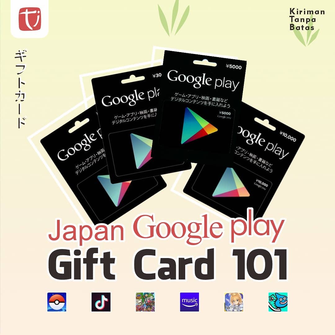Mengenal Japan Google Play Gift Card - Titip Jepang