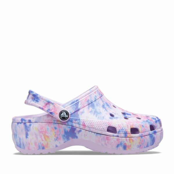 Crocs Classic Platform Tie-Dye Graphic Clog W Lavender