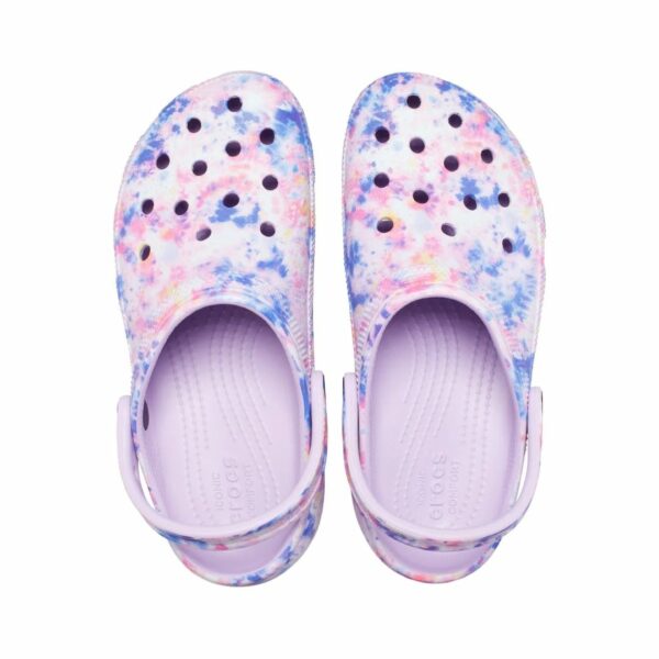 Crocs Classic Platform Tie-Dye Graphic Clog W Lavender