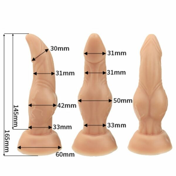 Amazing Beast Dildo - Kerberos Duke S size - Beige