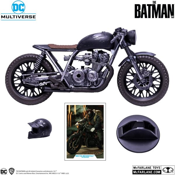 DC Multiverse The Batman - Vehicle Drifter Motorcycle Black