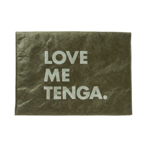 Titip-Jepang-TENGA-PAPER-CLUTCH-BAG-LOVE-ME-TENGA-Moss-Green.