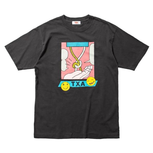 Titip-Jepang-TXA-Gakiya-rank-short-sleeved-T-shirt-charcoal.