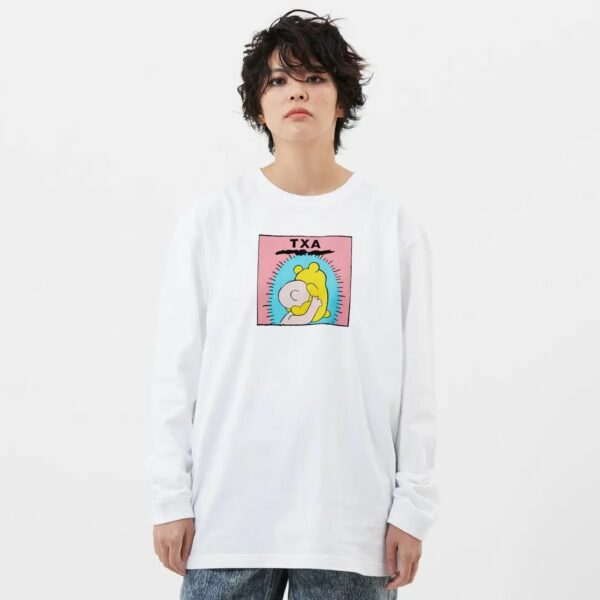 TXA Gakiya position long-sleeved T-shirt white