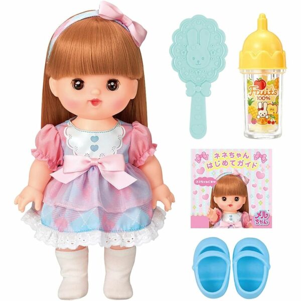 Mell-chan Doll Set with Ome Pachikuri Long Hair