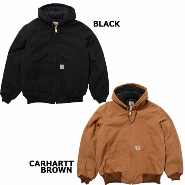 DUCK QUILTED FLANNEL-LINED ACTIVE JACKET CARHARTT BROWN