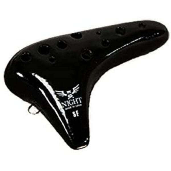 NIGHT Knight Ocarina Classic Series SFB Soprano F Tone Black (Case Included)