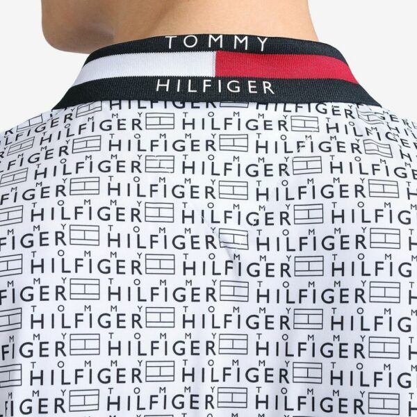 "TOMMY HILFIGER GOLF Logo print polo shirt white"