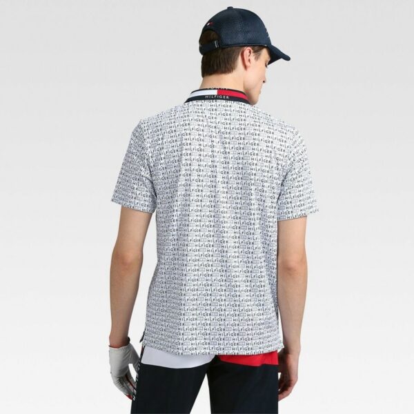 "TOMMY HILFIGER GOLF Logo print polo shirt white"