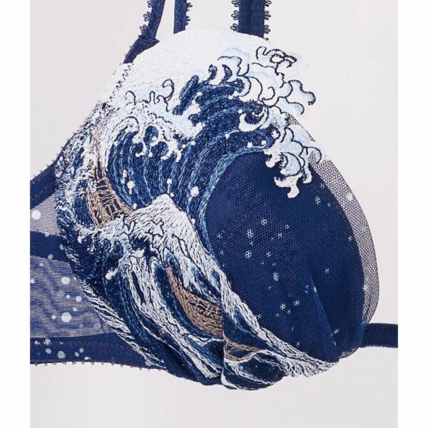 "PEACH JOHN Master's Bra Hokusai Blue"