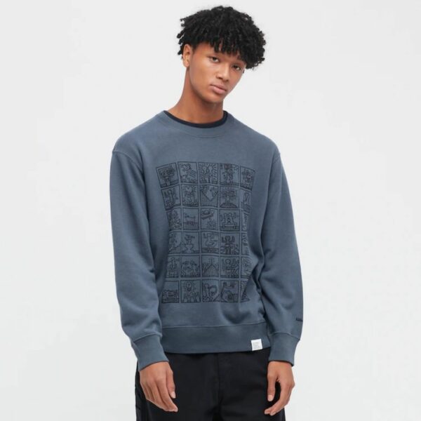 Keith Haring 1st Exhibition Sweatshirt 08 DARK GRAY