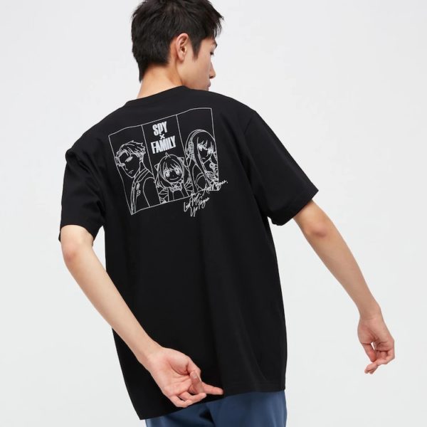 Titip-Jepang-SPY-x-FAMILY-UT-Graphic-T-shirt-Black