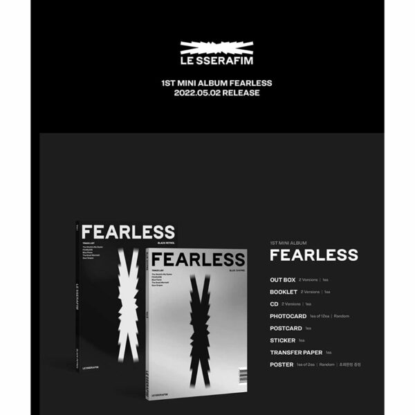 [CD] LE SSERAFIM 1st Mini Album --FEARLESS (Random Version)