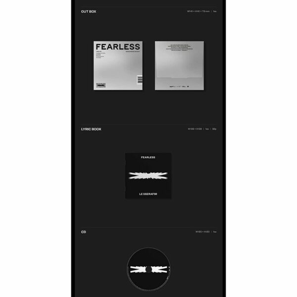 [CD] 1st Mini Album `FEARLESS' (Monochrome Bouquet Ver.)