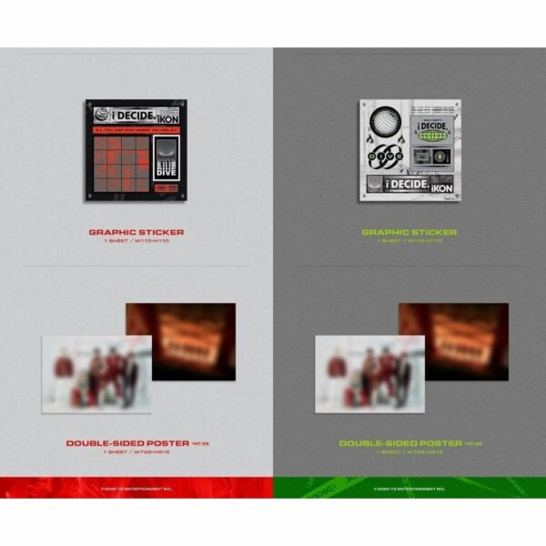 [CD] iKON - i DECIDE [RED ver.] (3rd Mini Album) CD + 96 pages Photobook + Postcard + Photocard