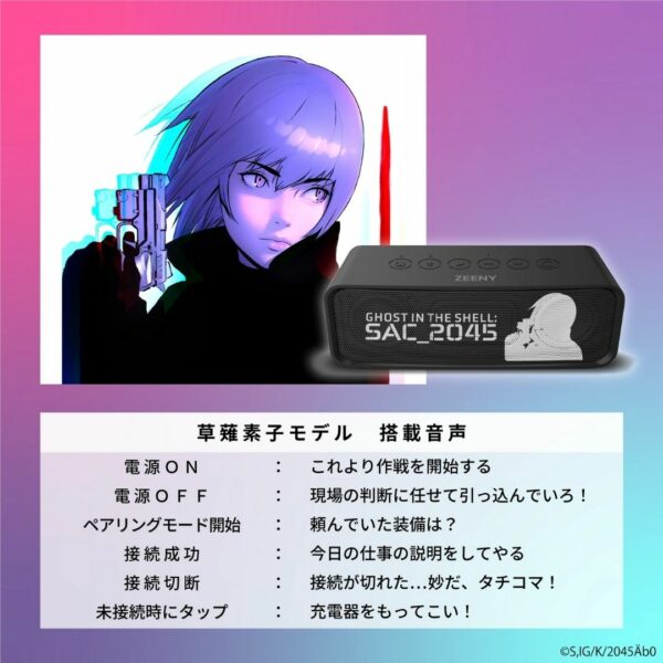 [Speaker] Zeeny T Box Collaboration Speaker [Ghost in the Shell SAC_2045]