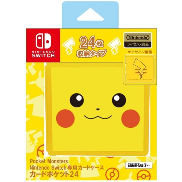Titip-Jepang-Nintendo-Switch-Card-Storage-Case-Pikachu-Theme-24-Slot-Card