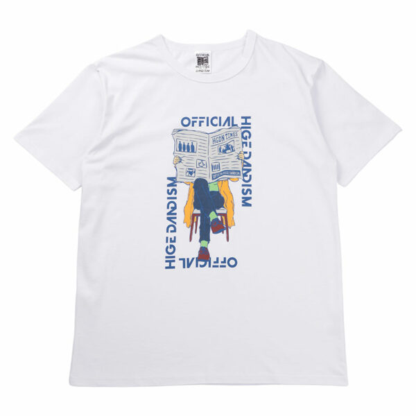 Official Hige Dandism - Editorial Tour T-shirt White (one-man tour 2021-2022 -Editorial-)