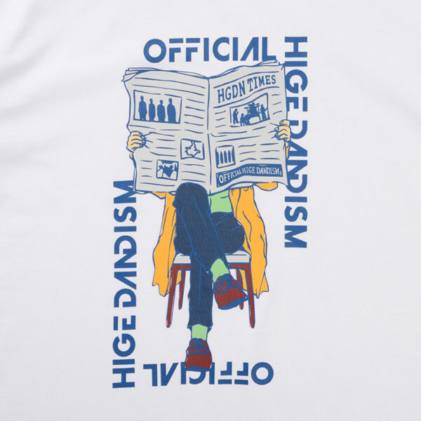 Official Hige Dandism - Editorial Tour T-shirt White (one-man tour 2021-2022 -Editorial-)