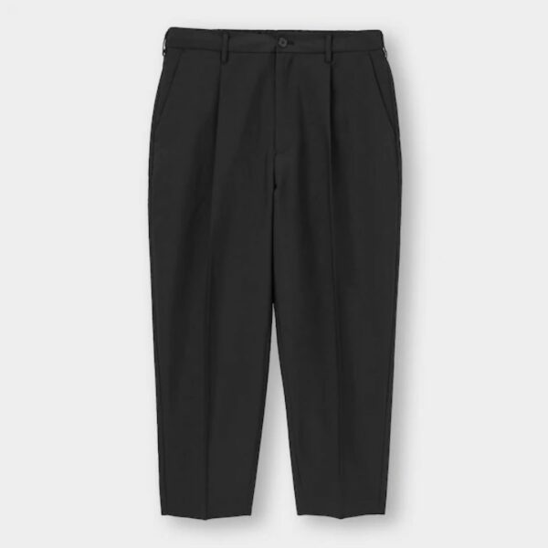 Dry Wide Tapered Easy Ankle Pants - Light Grey (Set-up Available)