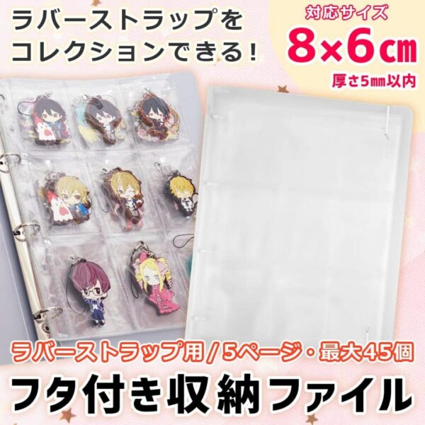 Rubber Strap Key Holder File Storage (Clear Version)