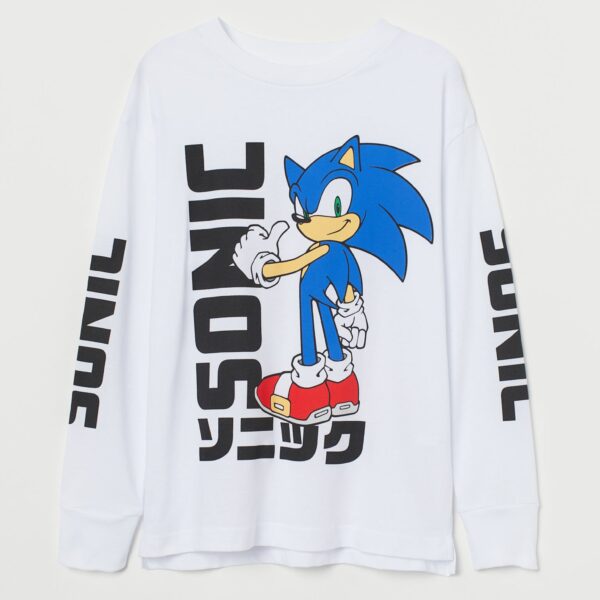 T-shirt Sonic the Hedgehog Kids White